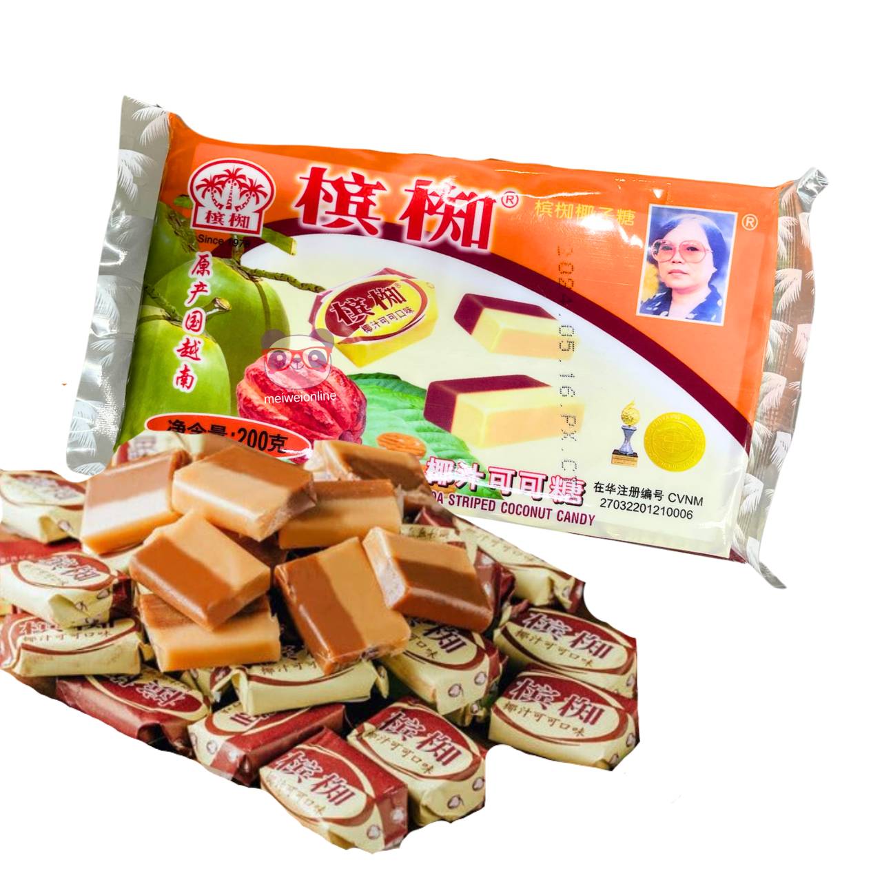 Bala de cacau e coco - Ben Tre 200g