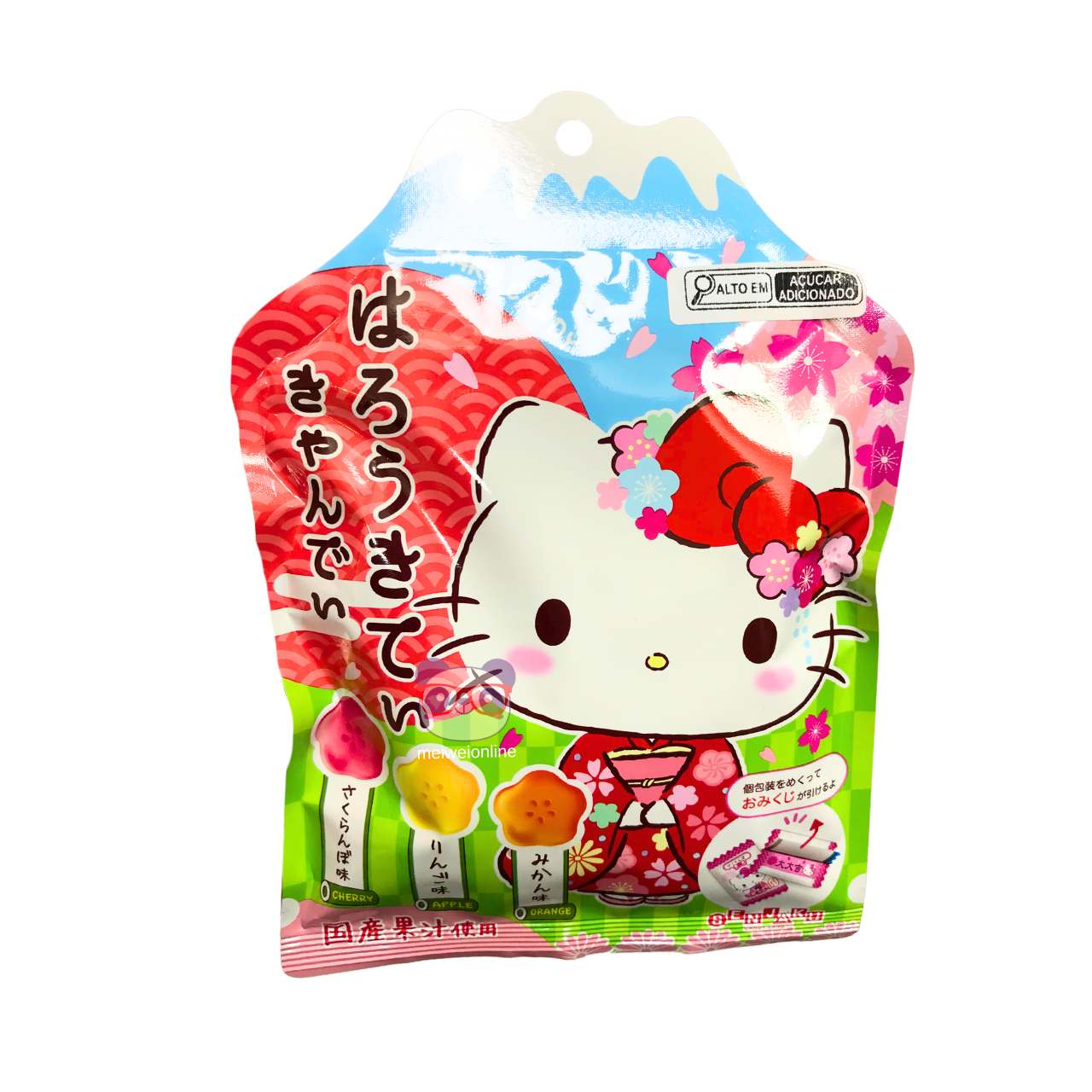 Bala de frutas sortidas Hello Kitty - Senjaku 61g