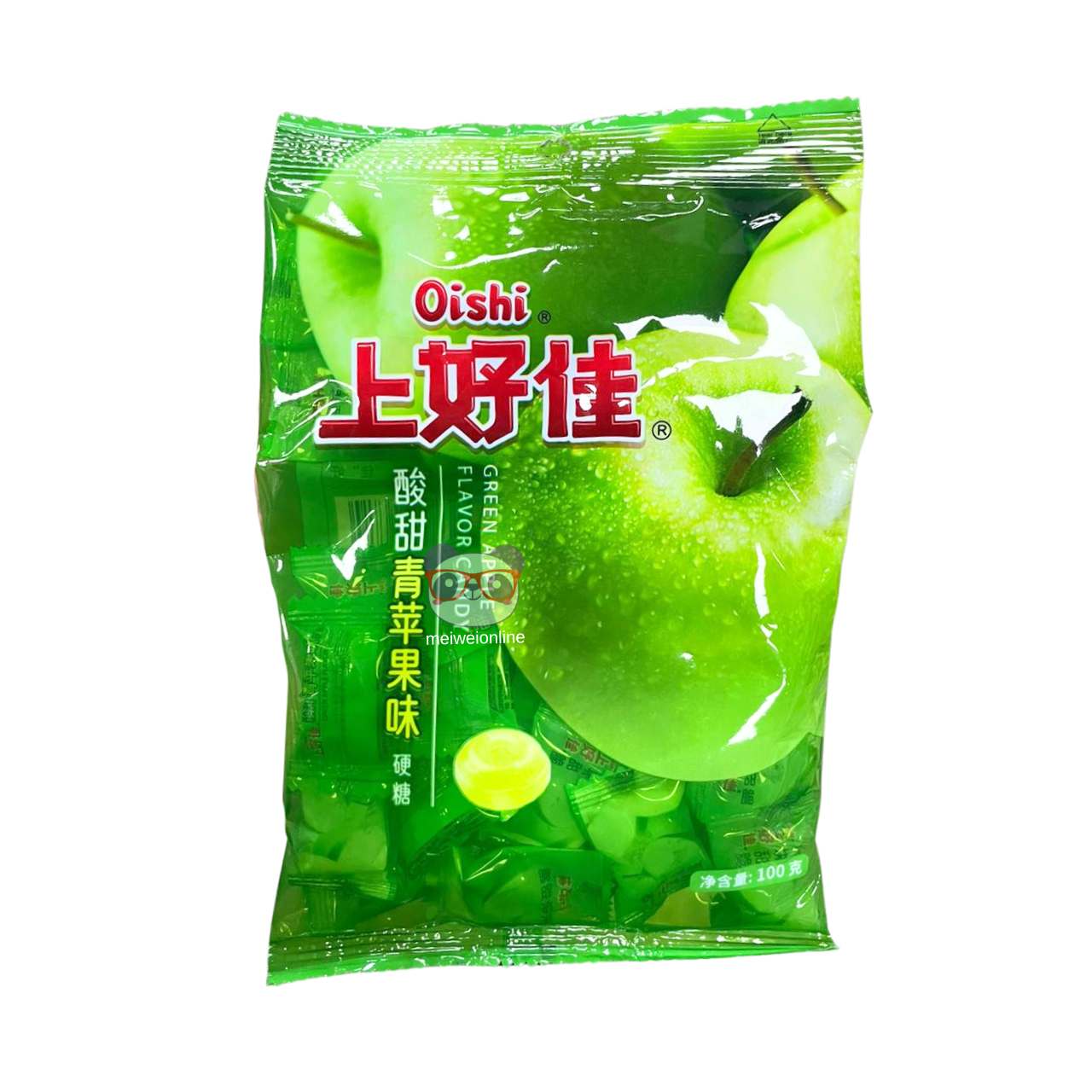 Bala de maçã verde Oishi 100g