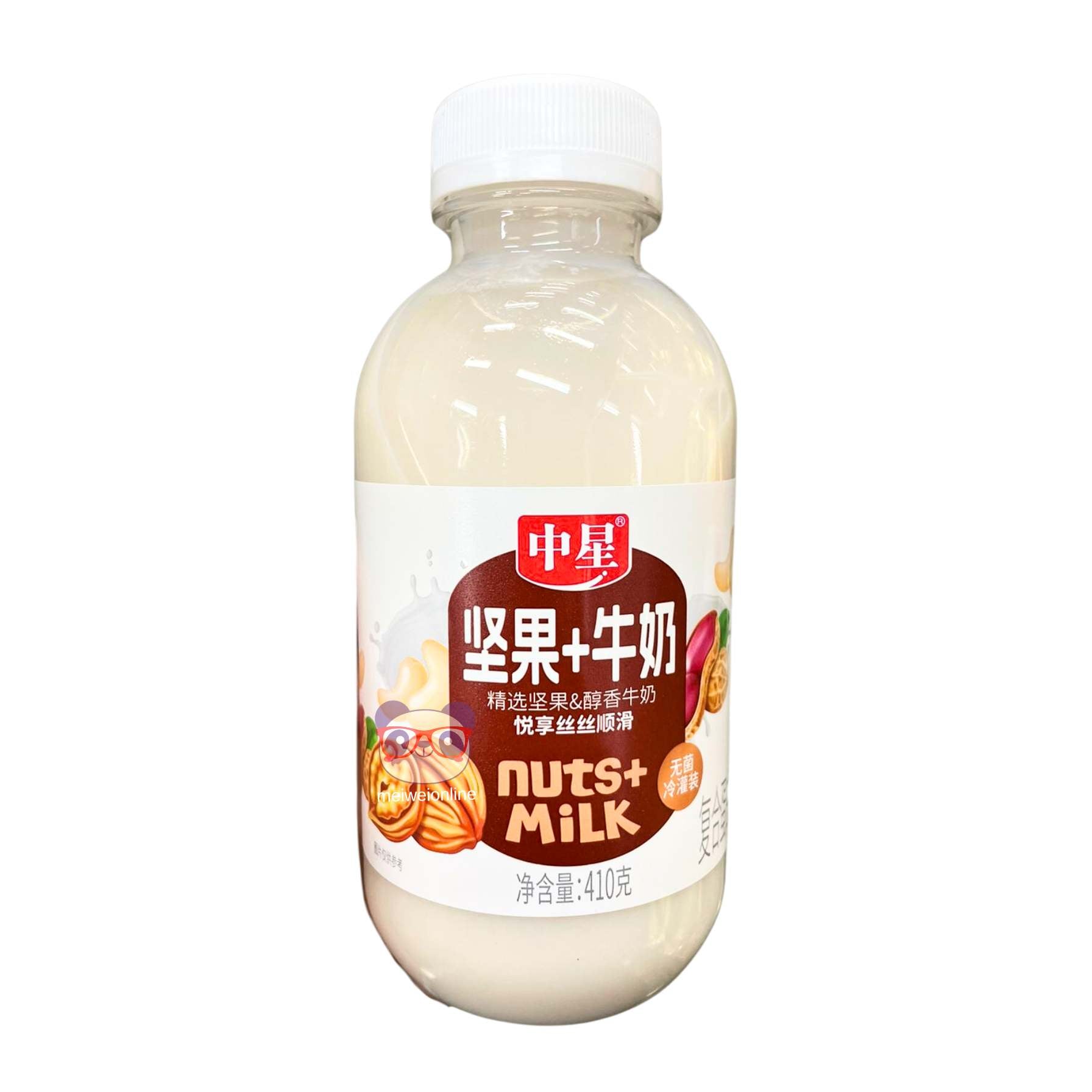 Bebida proteica de leite de nozes - Zhongxing 410ml