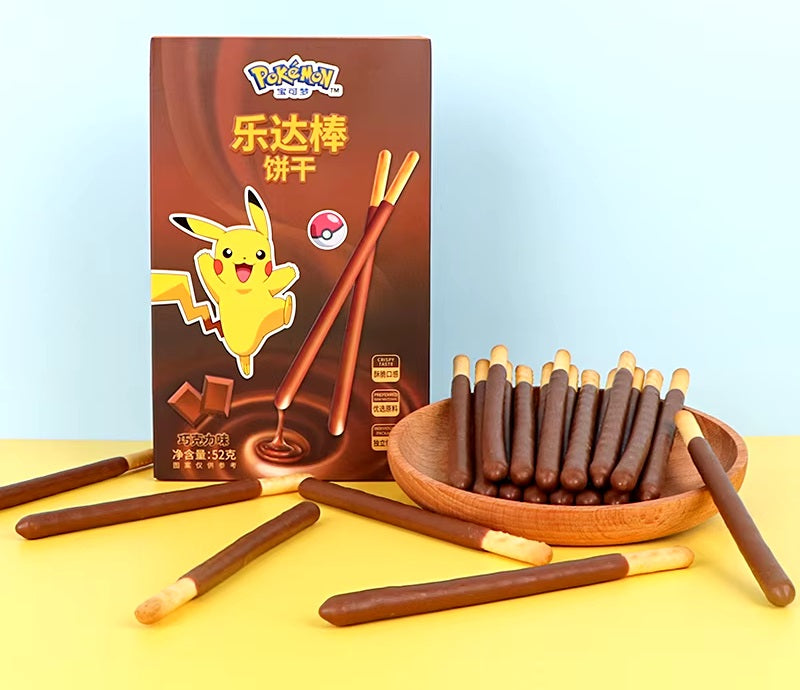 Biscoito palito sabor chocolate Pokémon 52g