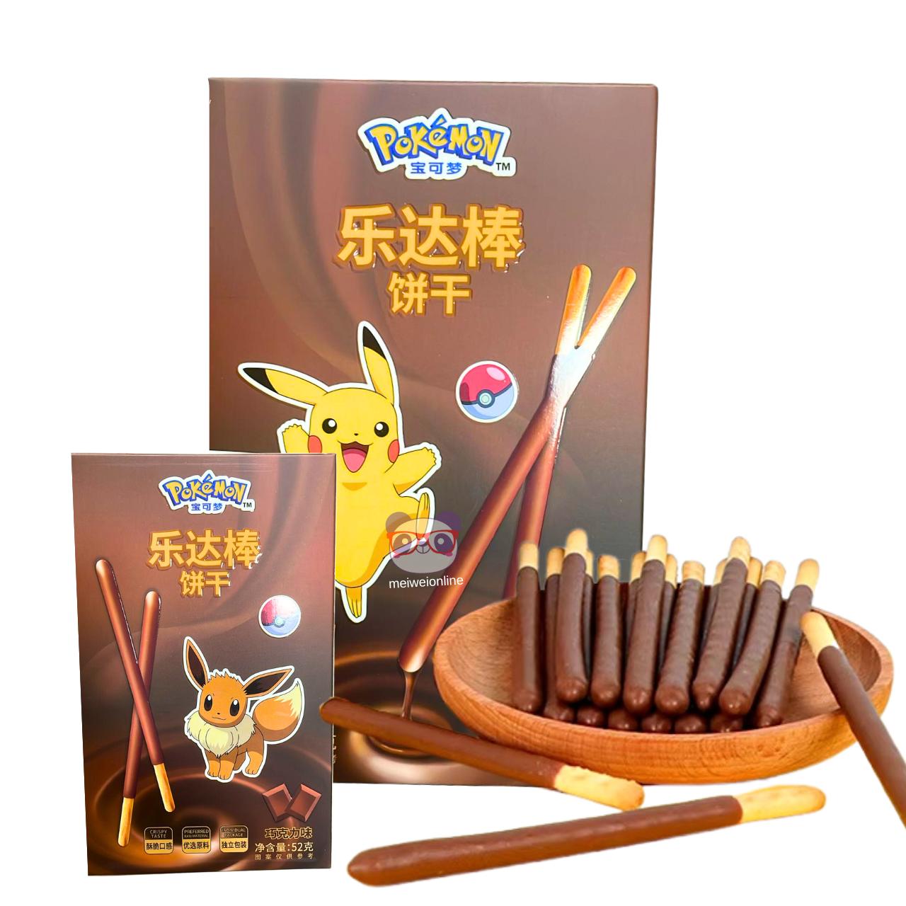 Biscoito palito sabor chocolate Pokémon 52g