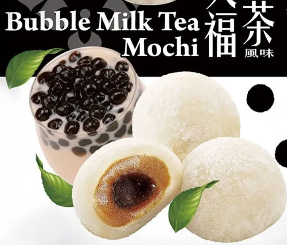 Mochi c/ bolinha de tapioca sabor chá e leite (Bubble Tea) - Royal Family 120g