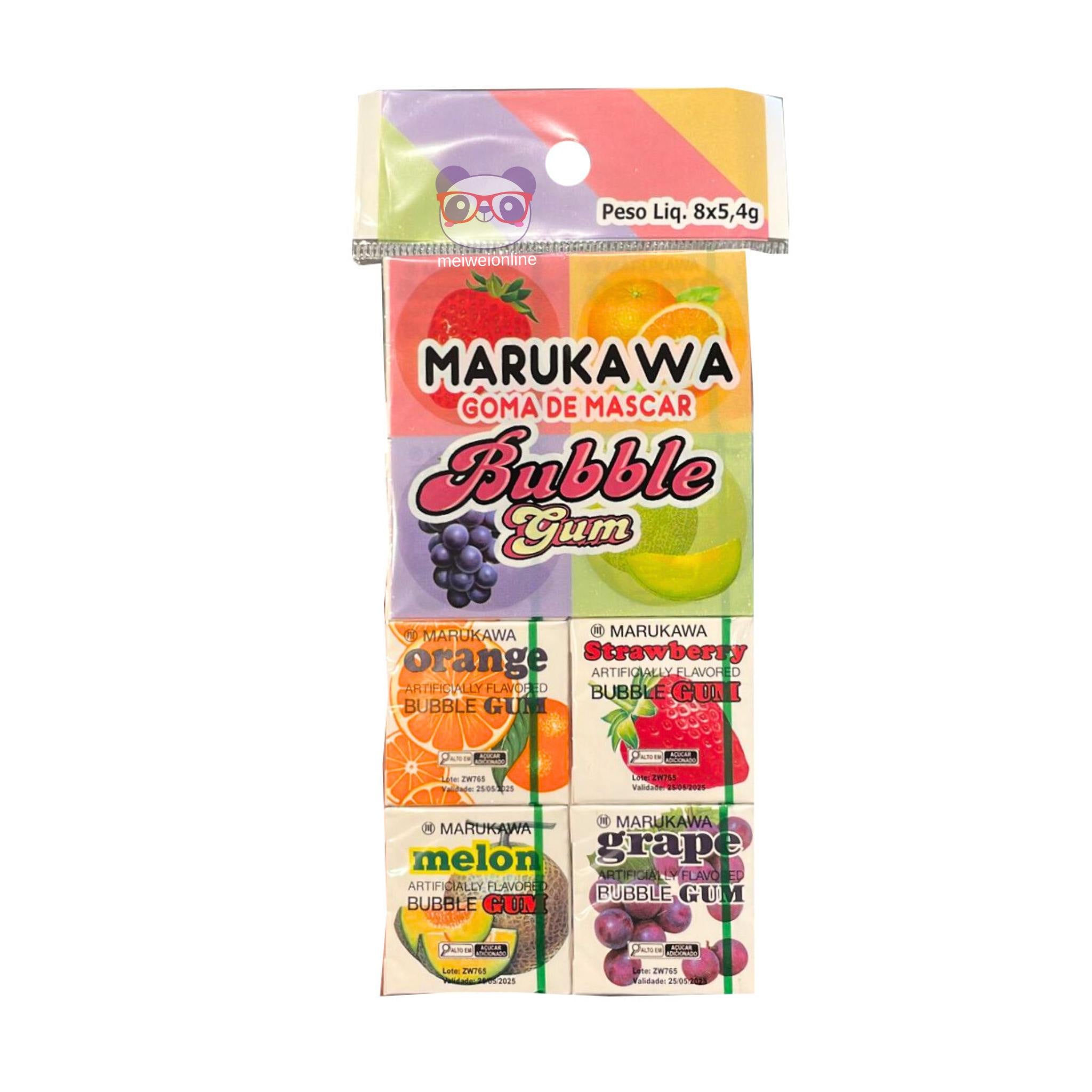 Goma De Mascar Chiclete Pack 7 Sabores - Marukawa