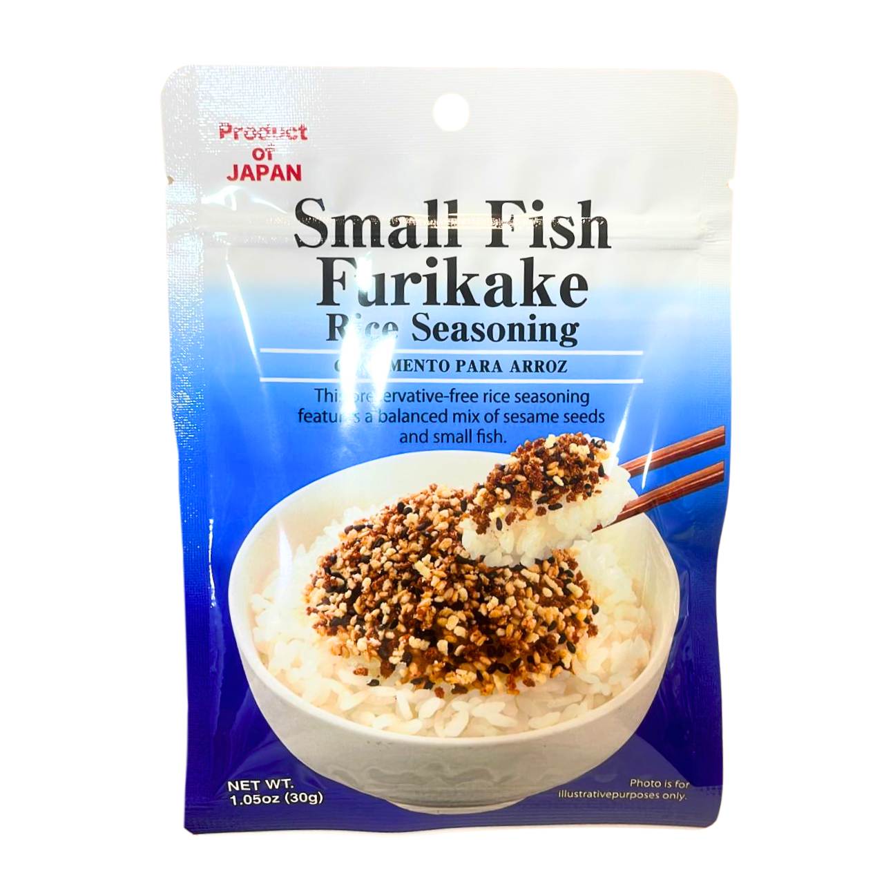 Furikake tempero p/ arroz sabor peixe - Daiso 30g