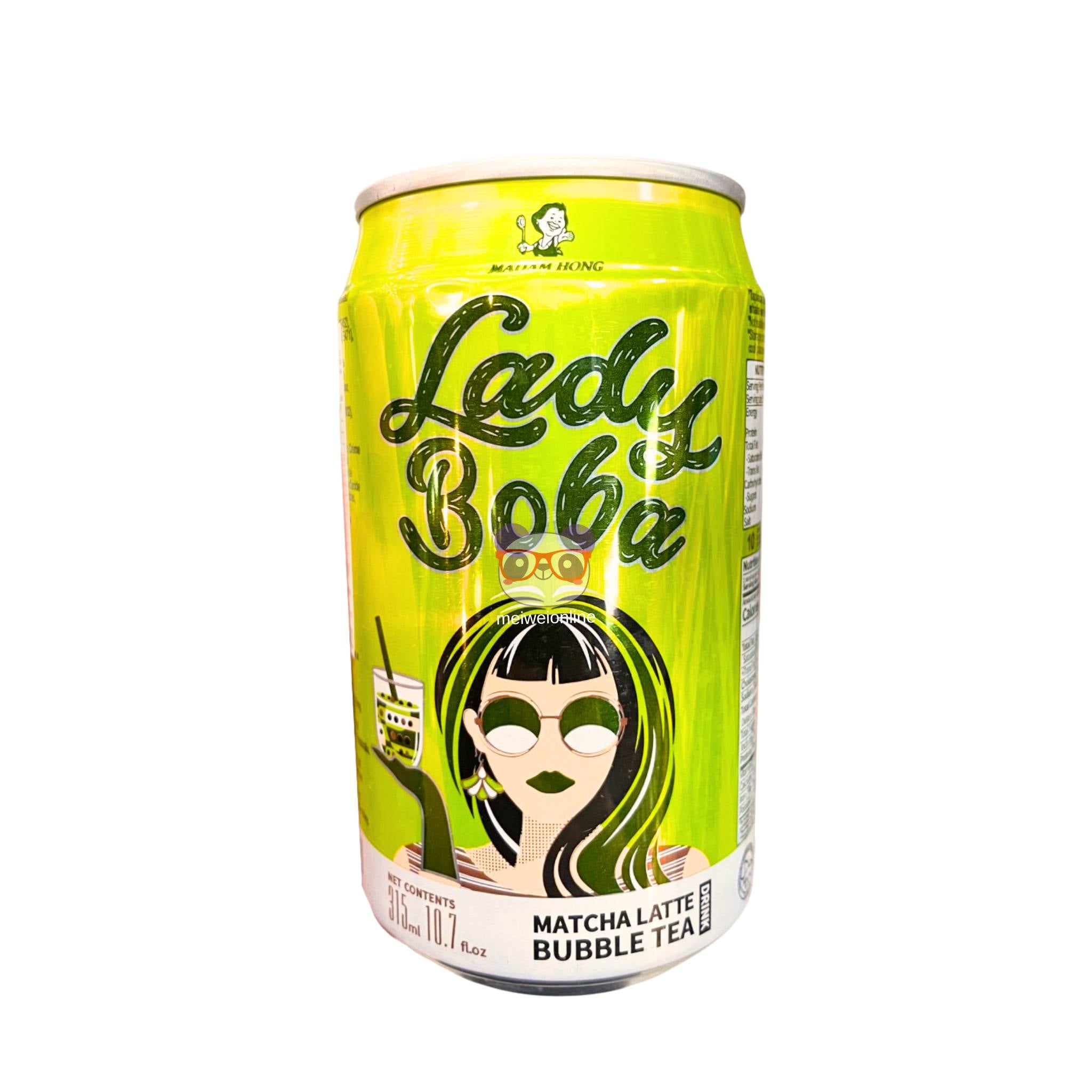 Chá verde c/ leite de soja (Matcha) - Lady Boba 315ml