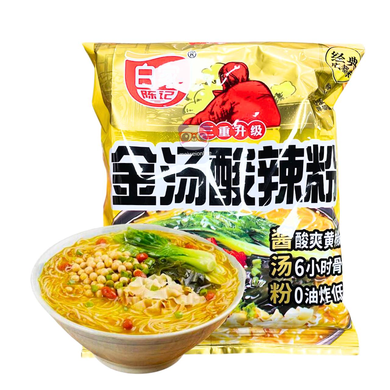 Macarrão Vermicelli Instantâneo sabor sopa azeda - Baijia 102g