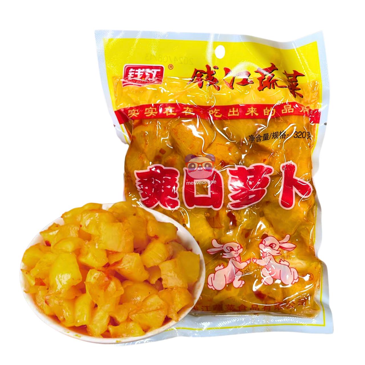 Tiras de rabanete em conserva picante - Qianjiang 320g